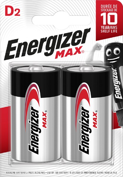 Energizer Max Alkaline Power D 2er Blister