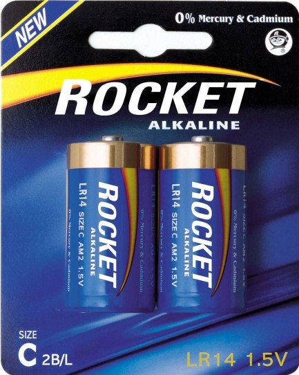 Rocket Alkaline LR14 2er Blister