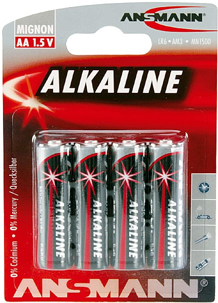 Ansmann Alkaline Red AA 4er Blister